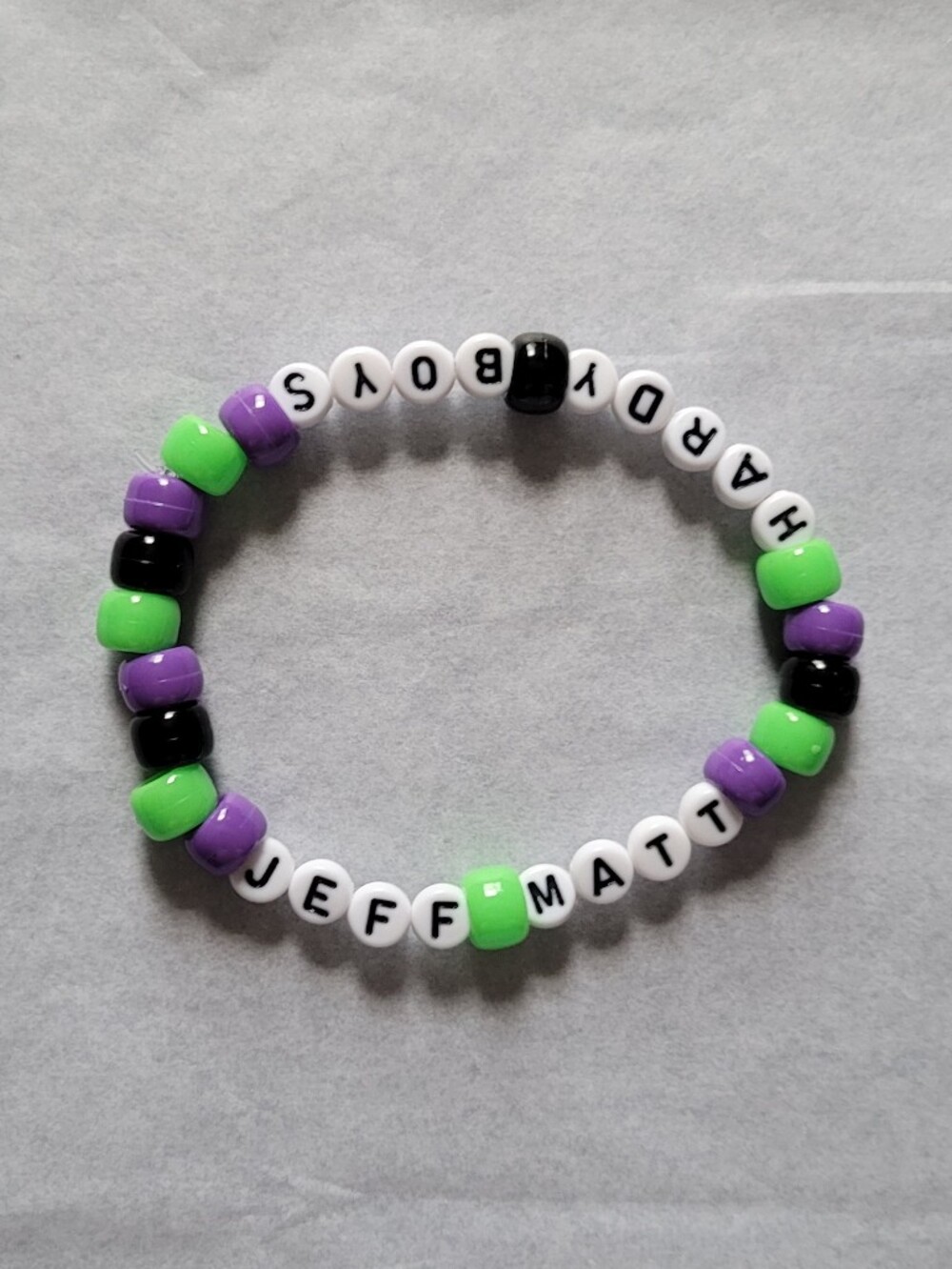 WWE Jeff and Matt Hardy The Hardy Boys Bead Bracelet